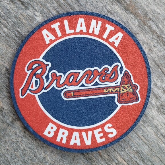 Atlanta Braves Coaster Set - 3D Printed - (Set of 4) - Picture 3 of 4